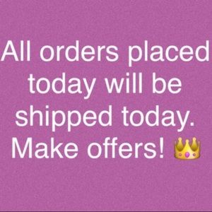 Shipping today! Most offers will be accepted!’